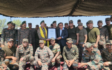 128 Infantry Battalion (Territorial Army) Ecological, Rajputana Rifles Jaisalmer gets Included in World Book of Records