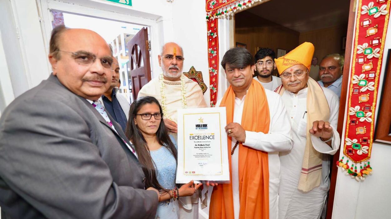 Dr. Pritibala Patel Honored with World Book of Records Certificate