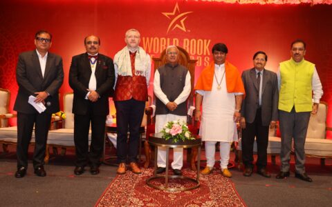 Madhya Pradesh Governor Hon. Shri Mangubhai C. Patel bestowed certificates to people for outstanding contribution to society.