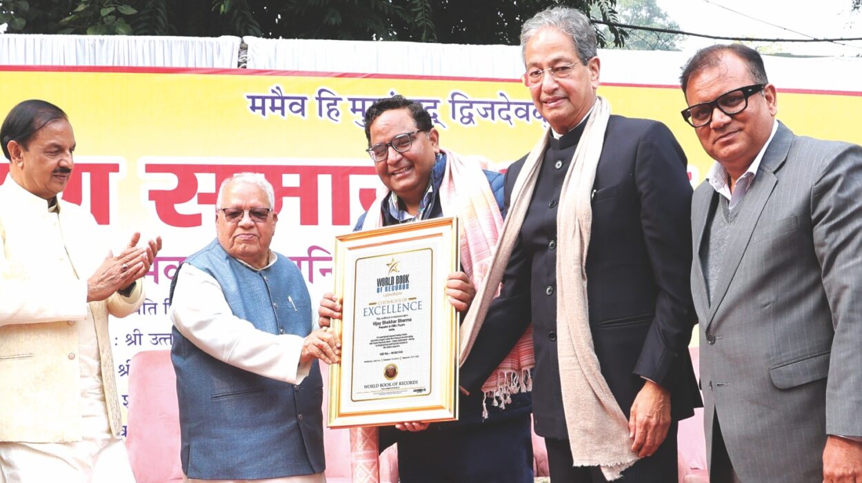 Paytm Founder and CEO, Mr. Vijay Shekhar Sharma, was honored with the prestigious World Book of Records recognition