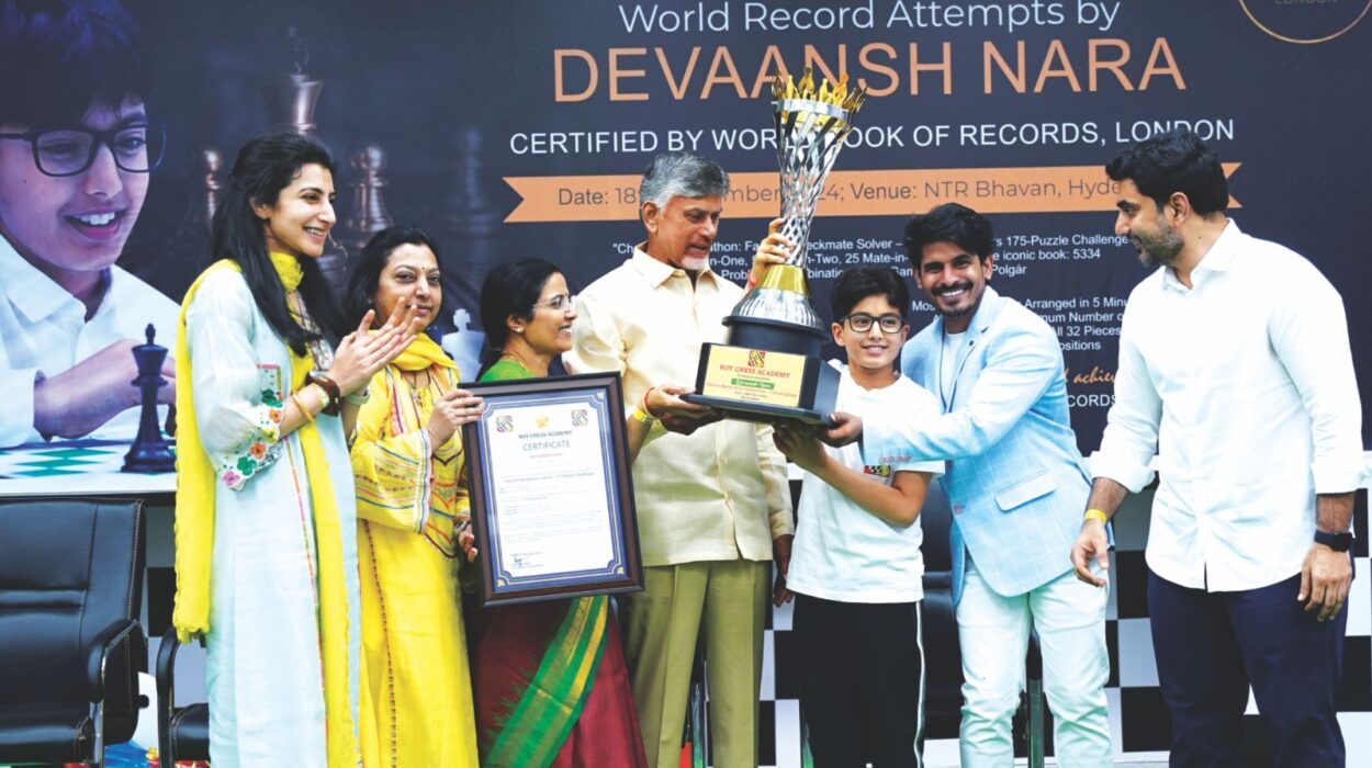N. Chandrababu Naidu, Chief Minister, Andhra Pradesh Honours Devaansh Nara being included by WBR