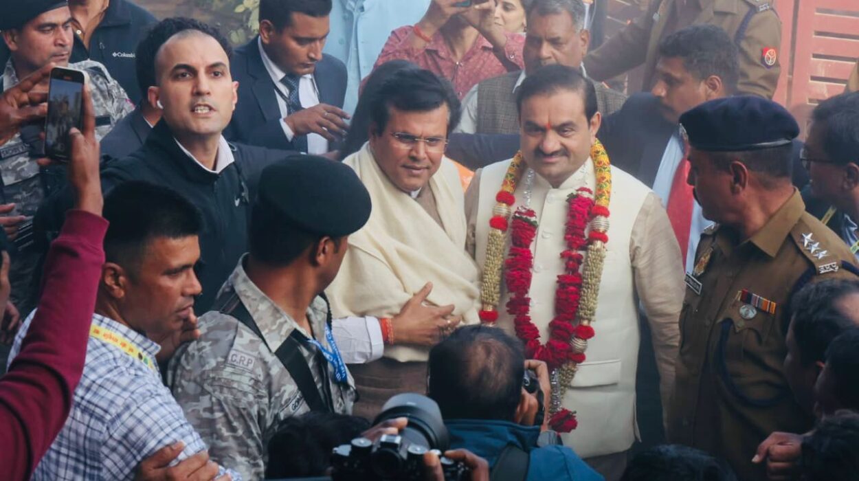 Rakesh k Shukla with Gautam Adani