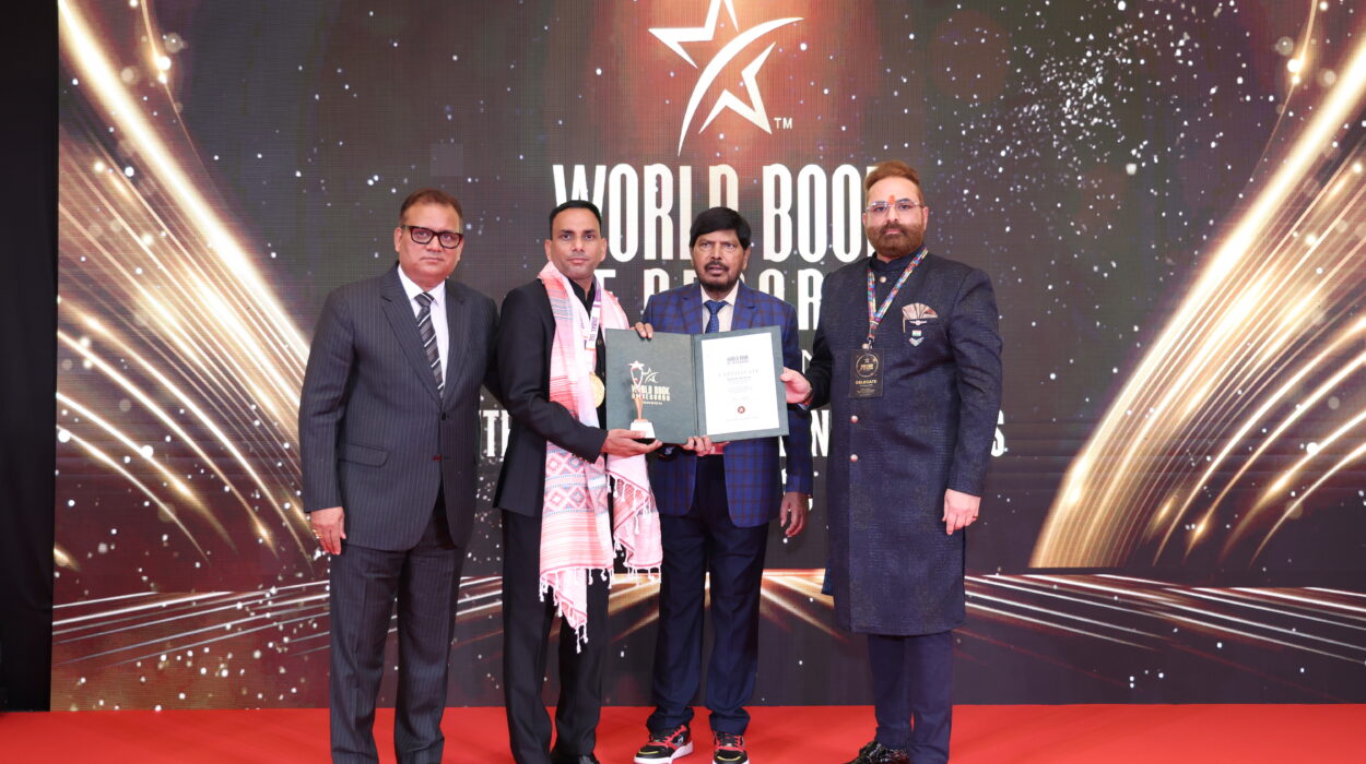 Ashok Kumar Included in World Book of Records for Diamond Portrait Art
