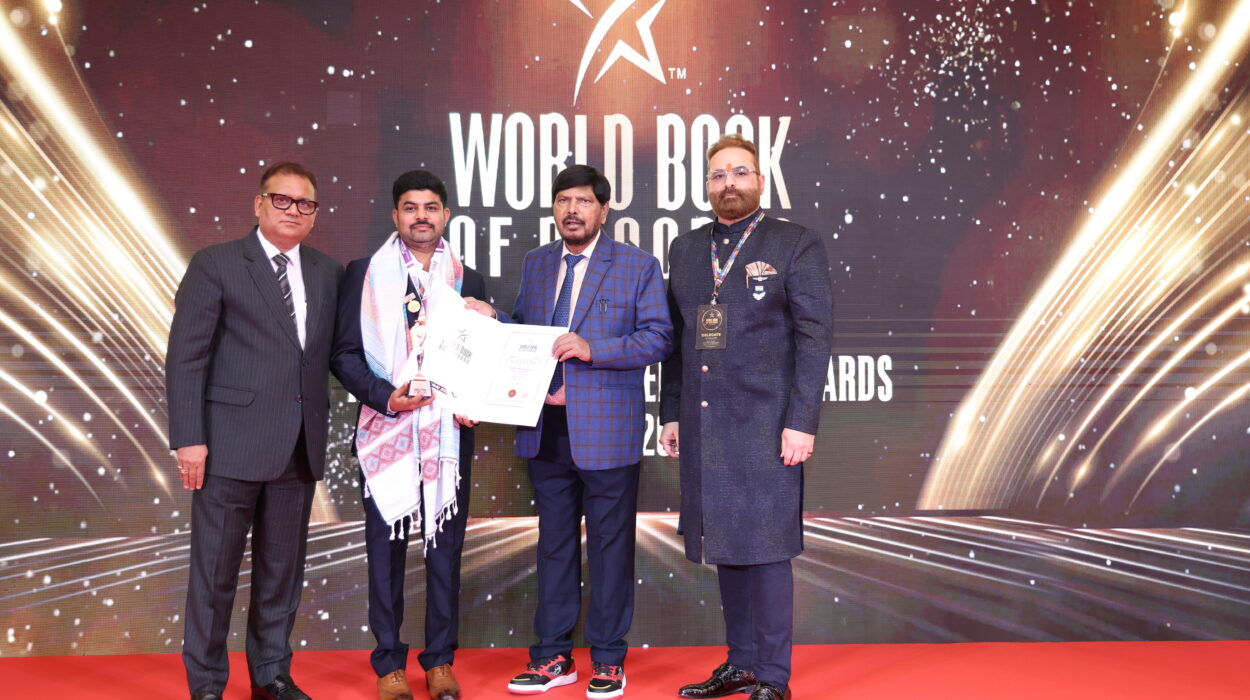 Chitlur Ramesh Goud Honoured with World Book of Records Excellence Certificate in Dubai