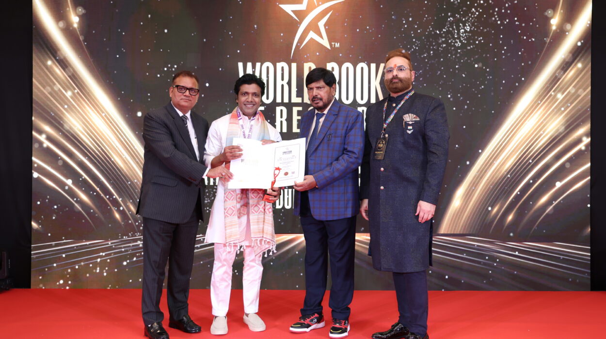 Kuna Pratap Vishal Goud Honoured with World Book of Records Excellence Certificate in Dubai