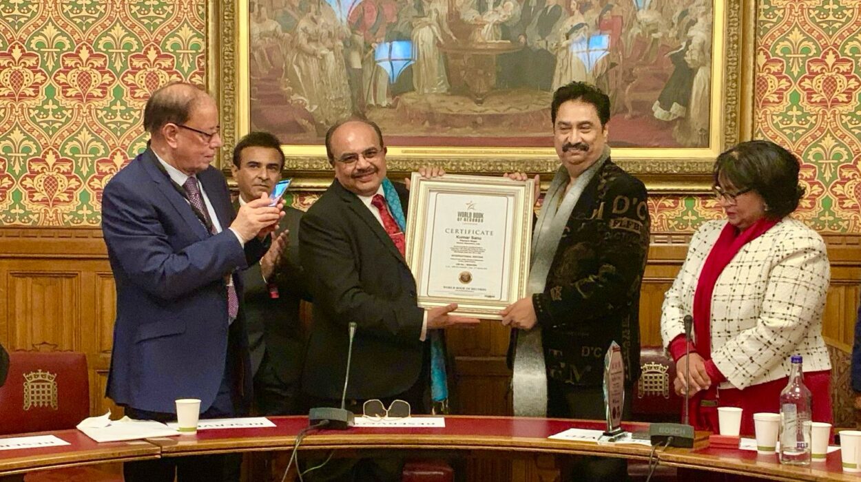 Bollywood Legend Padma Shri Kumar Sanu Felicitated at British Parliament with World Book of Records Honour