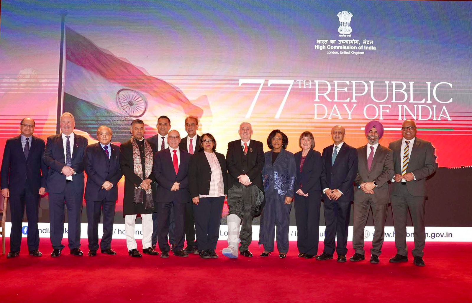 India’s 77th Republic Day Celebrated at British High Commission in London