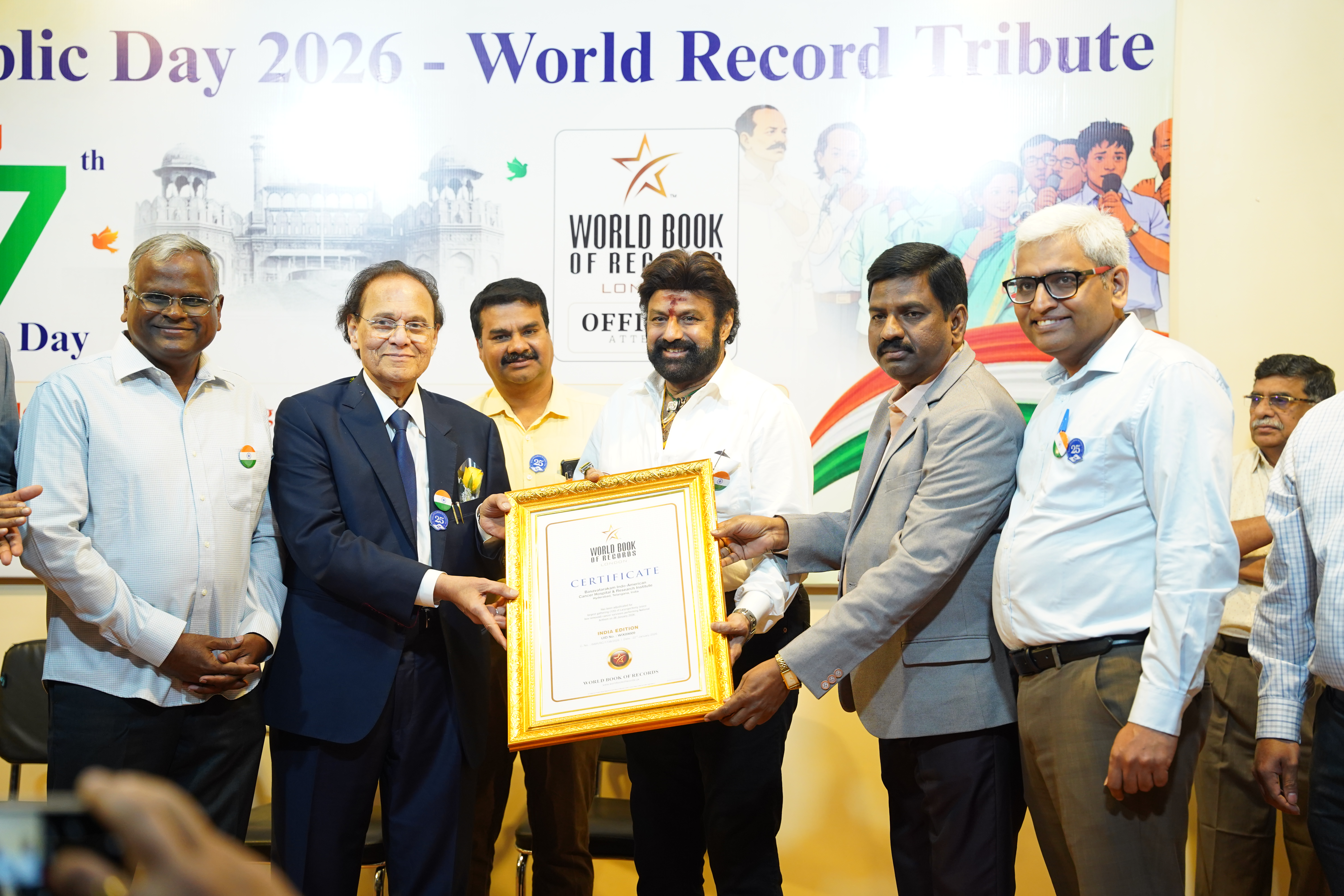 Laryngectomy Survivors set World Record with National Anthem Recital in Hyderabad
