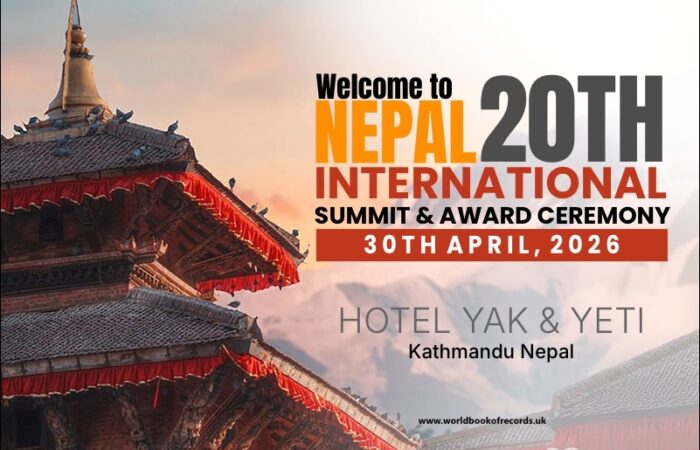World Book Of Records Announces 20th International Summit & Award Ceremony In Nepal