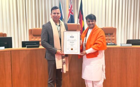 Councillor Sameer Pandey honoured for Visionary Leadership and Service to Humanity