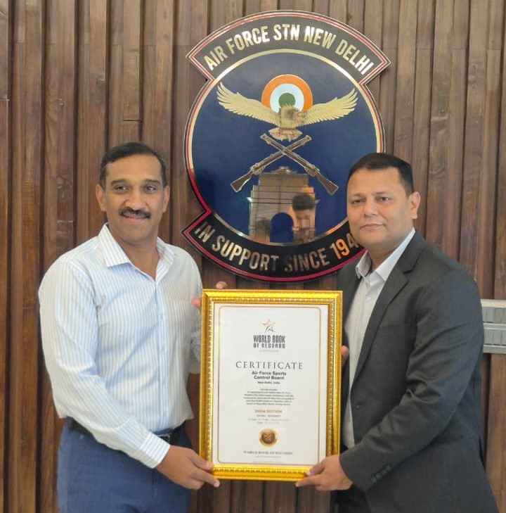 Air Force Sports Control Board included in World Book of Records for Two landmark sporting achievements