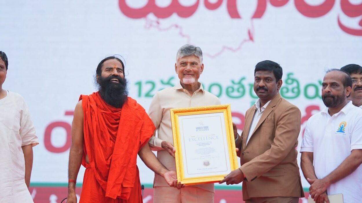 Yogandhra 2026: Chief Minister N. Chandrababu Naidu receives World Book of Records recognition for Massive Public Participation