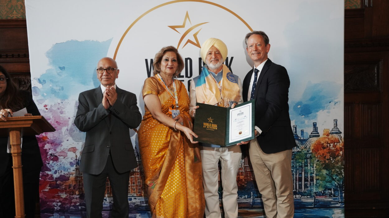 Dr. Zora Singh honoured at World Book of Records 10th Summit and Award Ceremony at UK Parliament
