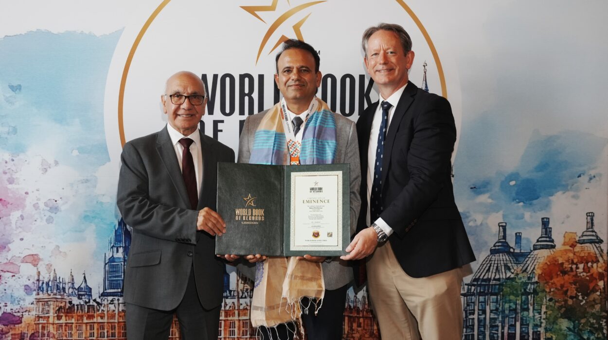 Rahul Richhariya honoured at World Book of Records 10th Summit and Award Ceremony at UK Parliament