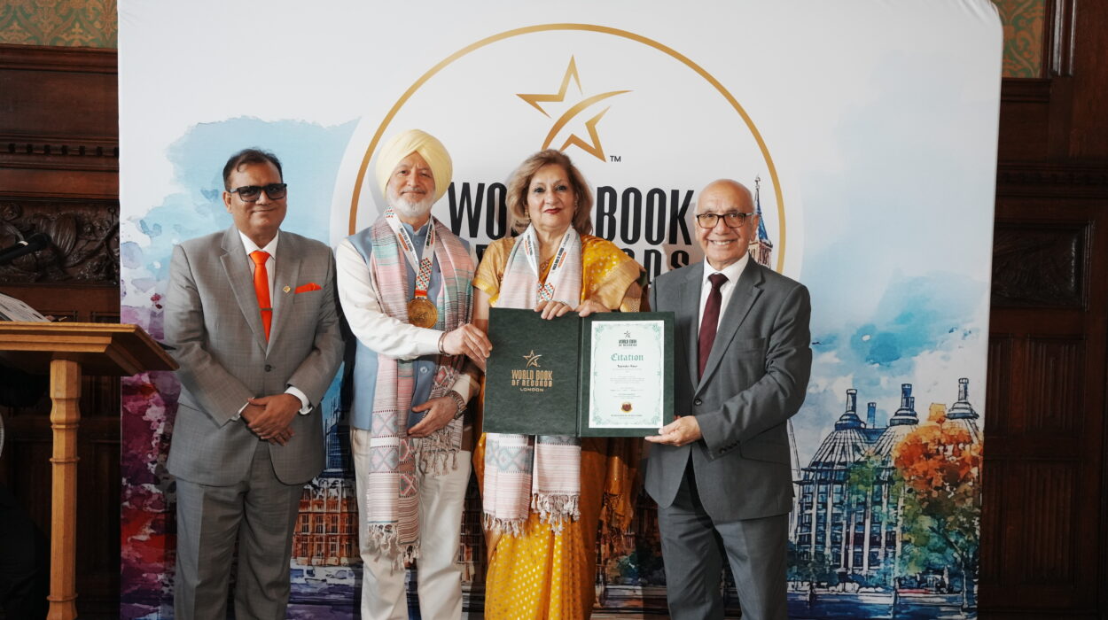 Dr. Tajinder Kaur honoured at World Book of Records 10th Summit and Award Ceremony at UK Parliament